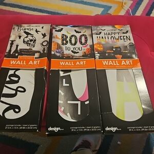 NIP Design Group Wall Art "BOO To You" "Have A Happy Halloween" "Beware"